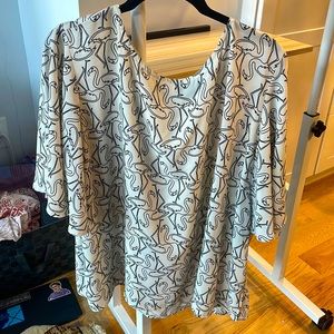 Eloquii size 14 flamingo polyester shirt